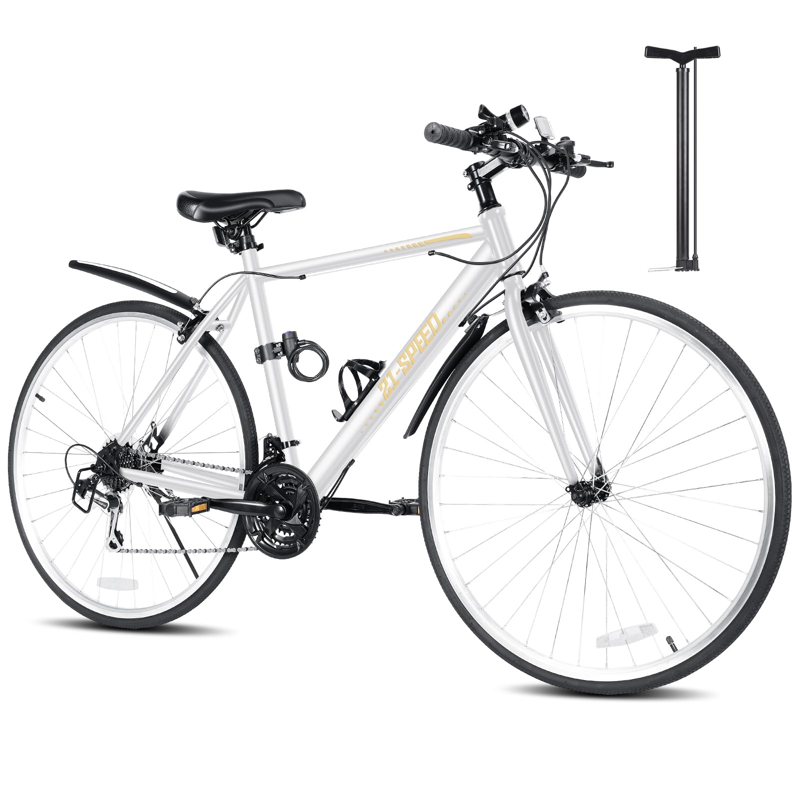 Mixiu クロスバイク シマノ製21段変速 自転車 700C 27インチ相当…