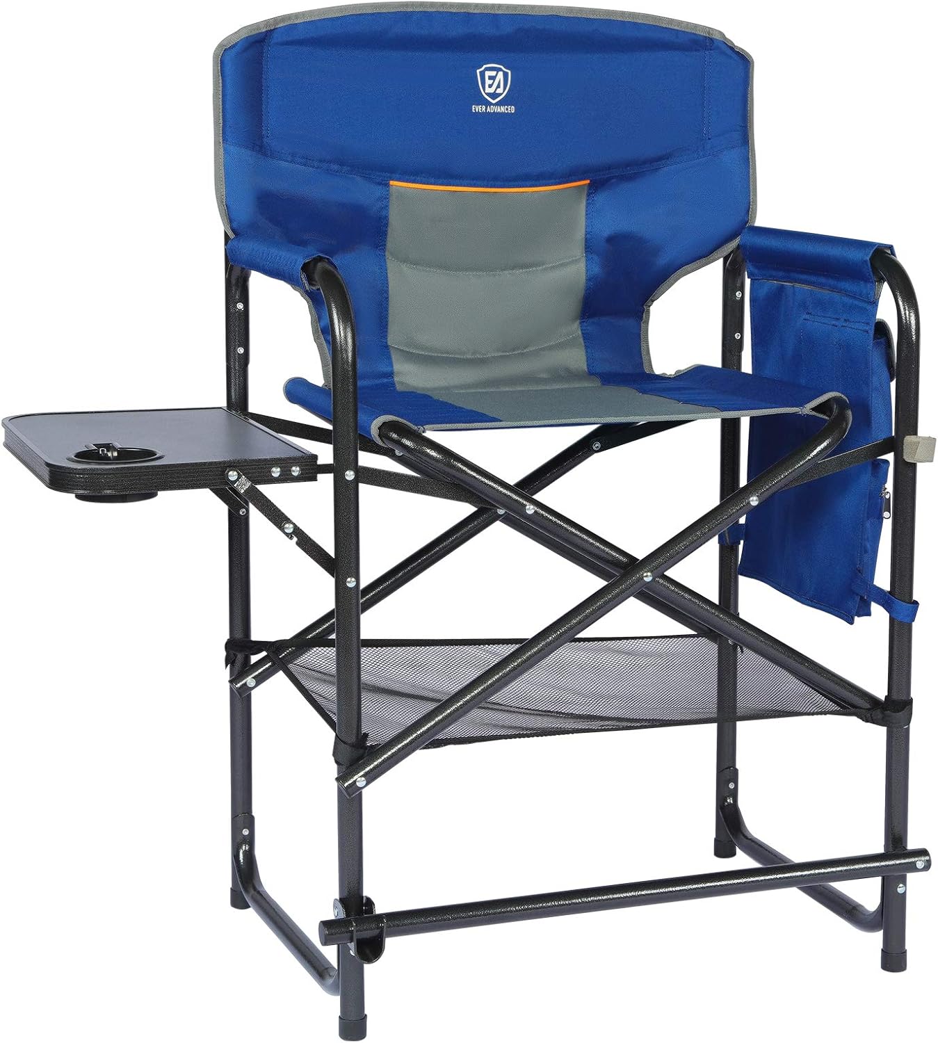 Buy Ever Advanced Medium Tall Directors Chair Foldable Makeup Artist Chair Bar Height With Side Table Cup Holder And Storage Bag Footrest