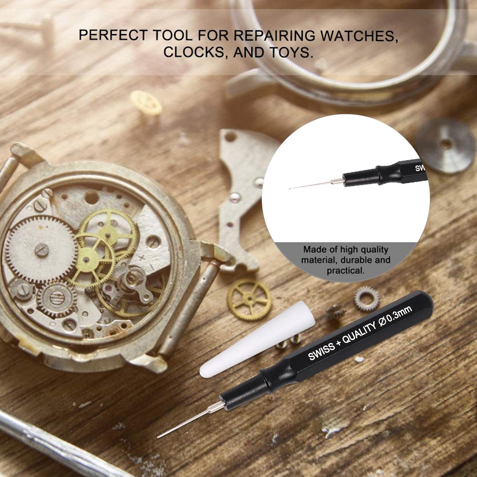 Stylo Graisseur De Précision Pour Montres - 4 Pointes Différentes (0.02 à 0.06 Cm) - Outil De Réparation Et D'entretien - 7
