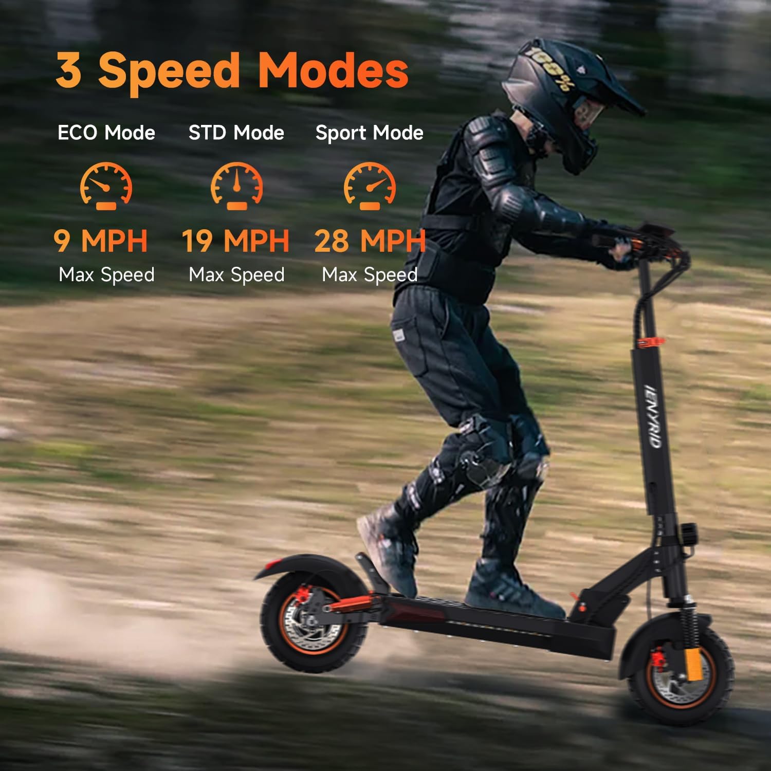 Electric Scooter Adults, 800W Motor & 28MPH Portable Folding Commuting Eletric Scooter, Up to 25 Miles Range, 10" Off Road Tires e Scooter, Dual Brakes & Suspensions Fast Scooters for Adult E-Scooter