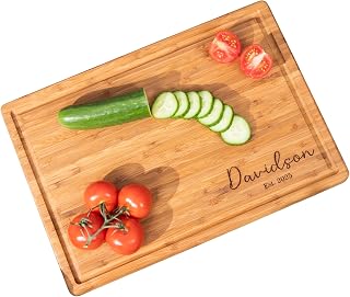 Personalized Cutting Board, Custom Engraved Charcuterie Board, Gift for Engagement, Wedding, Anniversary, Housewarming, Christmas, Bridal Shower, & Couples