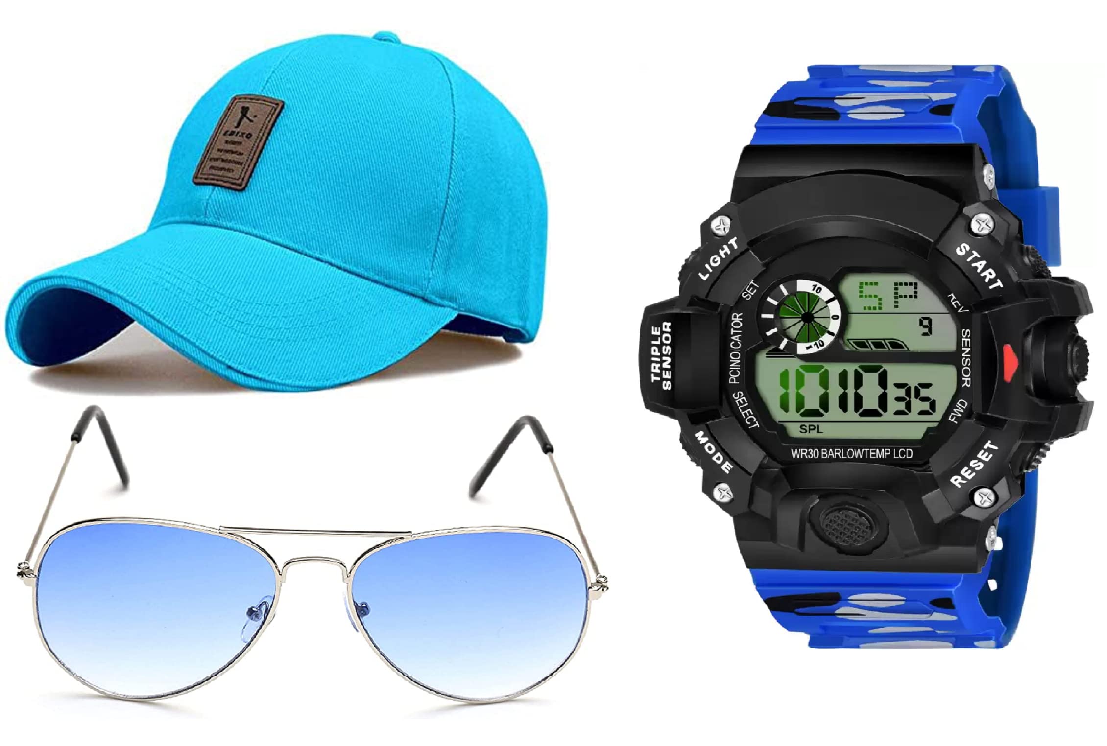 SELLORIA Brand Digital Watch Shockproof Multi-Functional Automatic Waterproof Digital Sports Watch for Mens Kids Watch for Boys - Watch for Men Pack of 3 (B0C1C4TGBR) Amazon Price History, Amazon Price Tracker