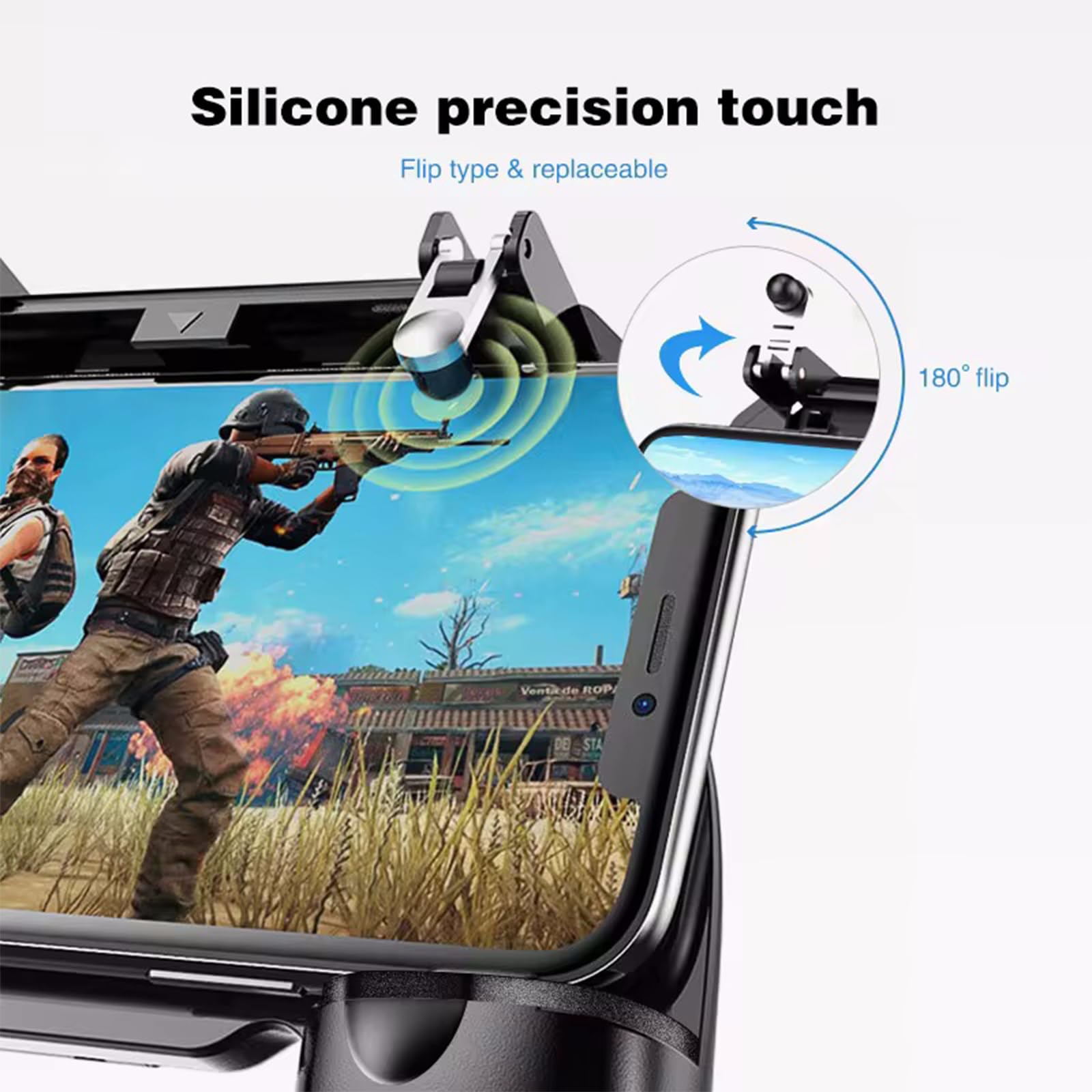 Esenlong Manette de jeu, confortable et extensible pour téléphone portable