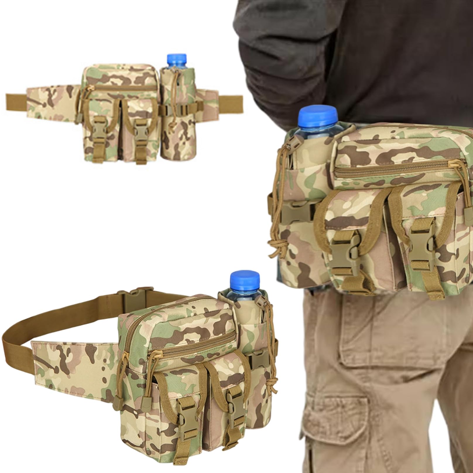 Accessoires de détecteur de métaux, pochette détection métal, 9.1x3, 5x7, 5 pouces sac en nylon rétractable en nylon avec une poche multifonctionnelle, sac à vélo fixe pour extérieur, détection
