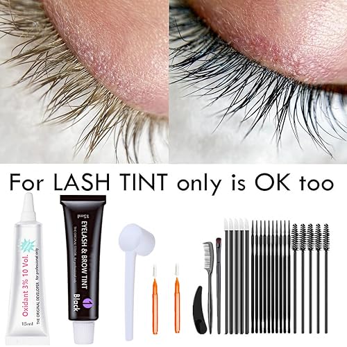 Miniatura 5 de Kit de levantamiento de pestañas y T-int en casa con T i n t negro, levantamiento de pestañas y bomba sin aire D-y-e de 0.3 fl oz que levanta las