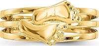 Vista 5 de Anillo de dedo del pie desnudo de oro amarillo de 14 quilates - Jewelry By Sweet Pea, Metal