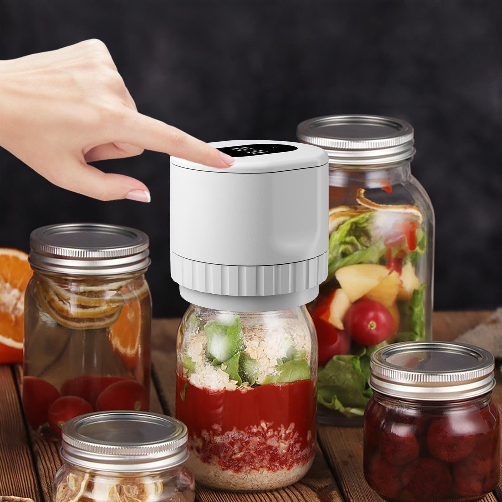 Amazon.co.jp: 缶詰用真空シーラー - 家庭用瓶シール用ポータブル電気