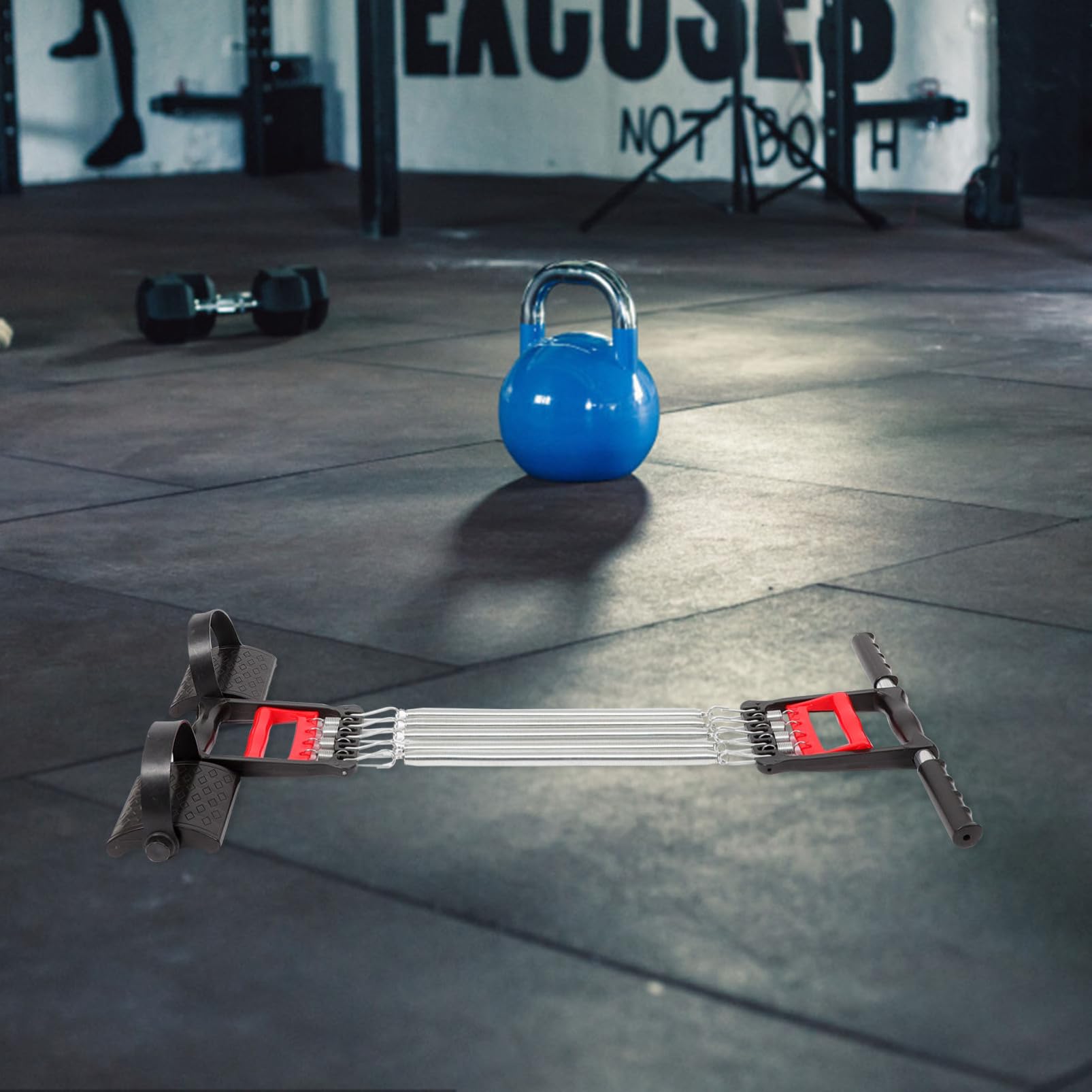 Extensor De Pecho De Acero Resorte para Ejercicio Accesorio De Fitness Portátil Entrenamiento Musculación para Hombres Resistencia Ajustable Compacto para Gimnasio Entrenamientos