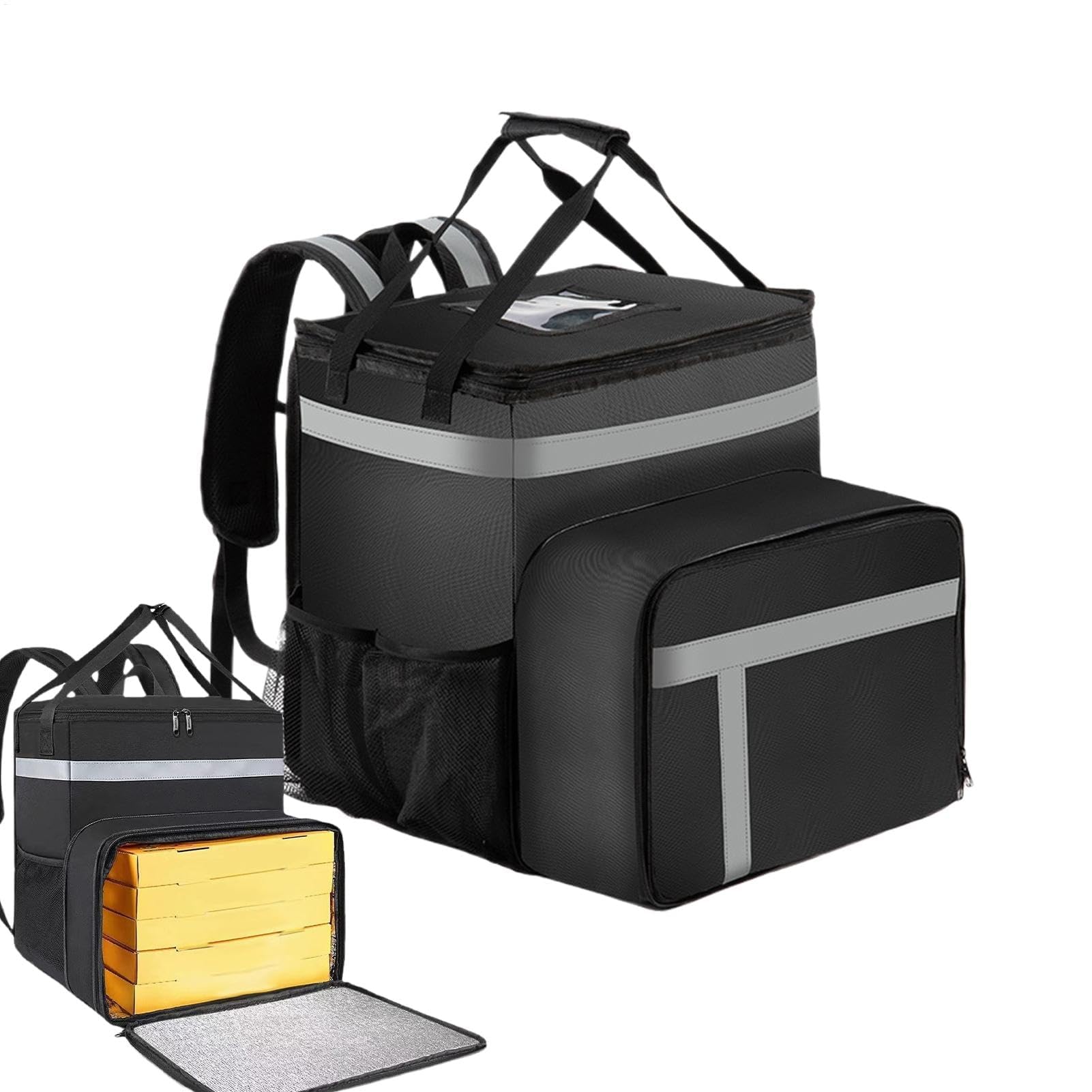 Mochila térmica for Entrega de Comida, Bolsa térmica Grande con Compartimentos for Compras, Camping, Uber Eats y DoorDash.