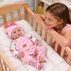 Muñecas Bebé Reborn BABESIDE 17 Pulgadas Niña, Muñeca Realista con Accesorios | Muñeca Bebé Realista de Vinilo con Cuerpo de Tela Suave, Extremidades Articuladas, Vestir, Decoración de Guardería, Regalo de Juego de Imitación para Niños 3+ Años 3