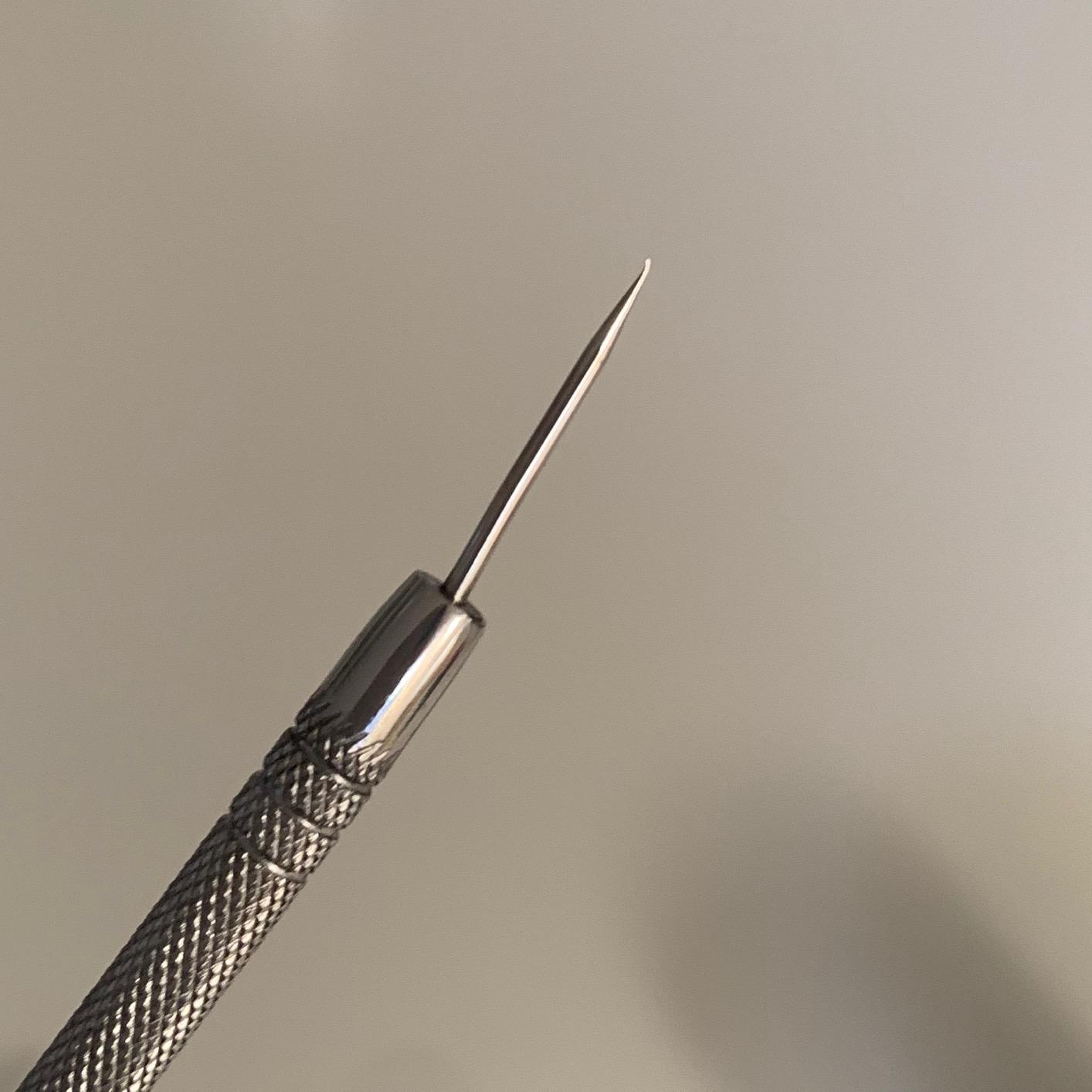 Lancet for Facial Milia Remover and Whitehead Extractor. Double Ended Angled Circle Loop & Sharp