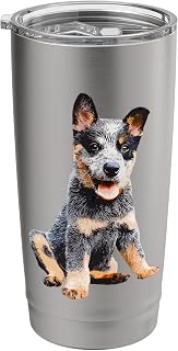 Australian Cattle Dog Blue Heeler Puppy Stainless Steel Insulated Tumbler