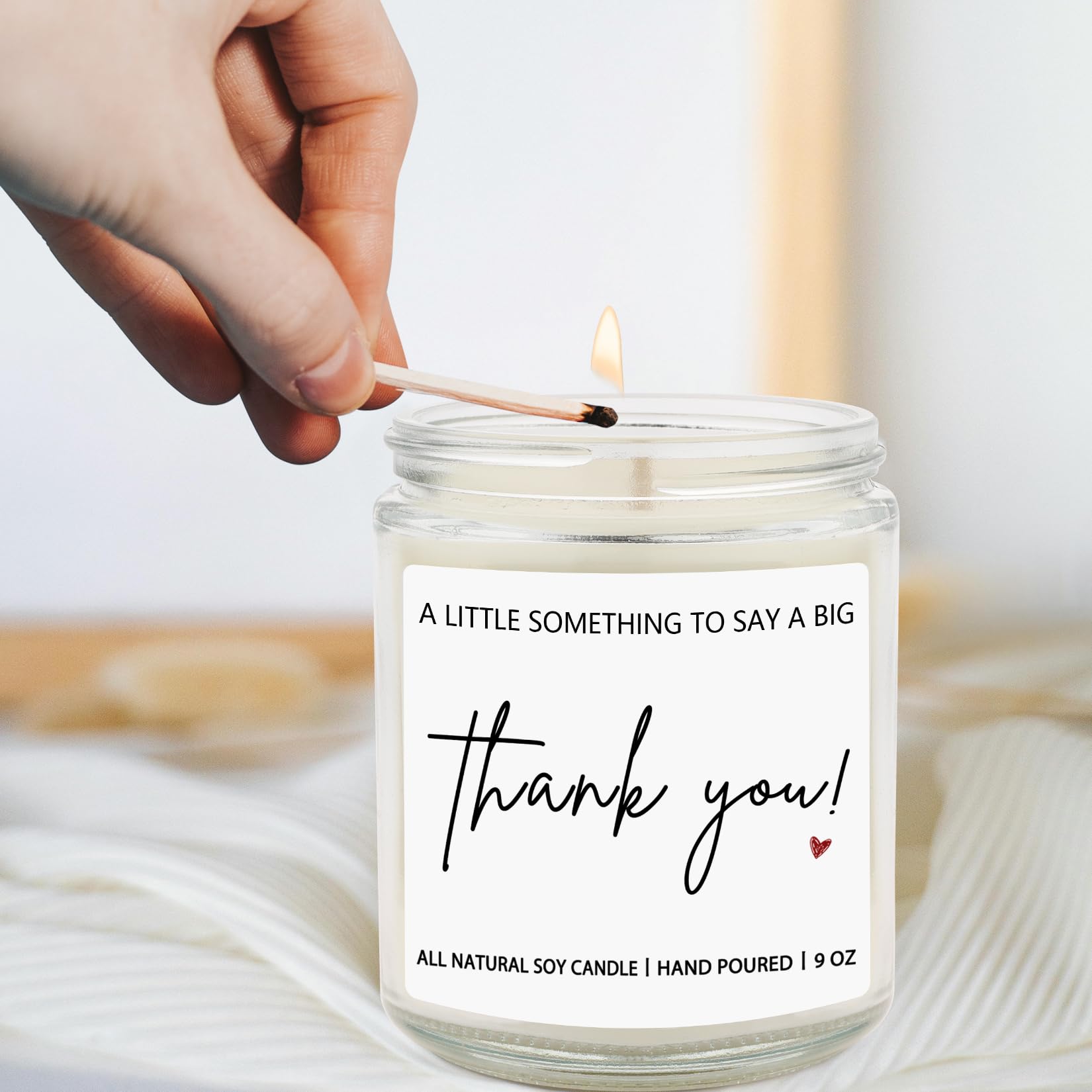 Thank You Hostess Gifts for Women, Funny Appreciation Gift for Friends Teacher Mom, Coworkers, Nurse, Employee, Boss- Lavender Scented Candles