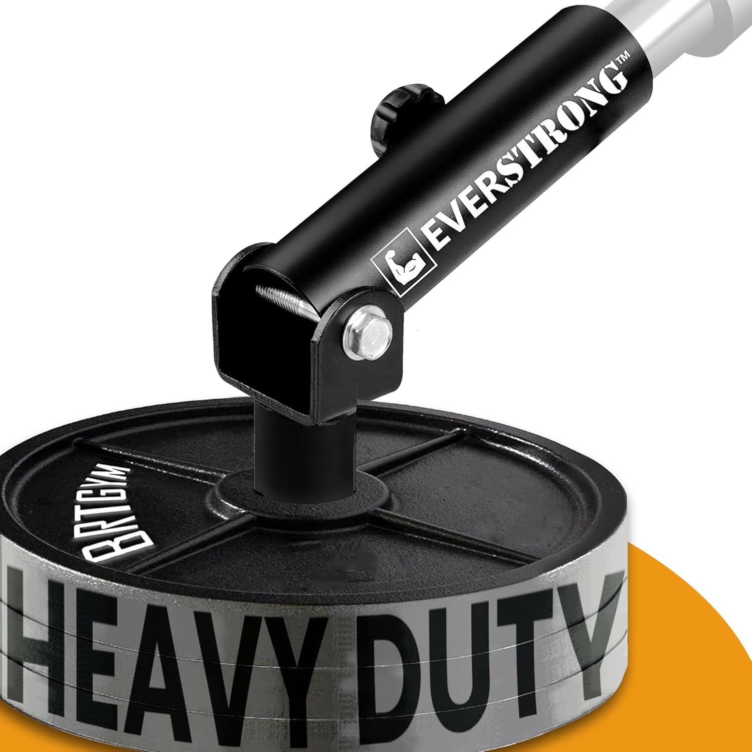 EVERSTRONG T Bar Row Attachment with V Bar Attachment Landmine Handle - 360 Swivel Landmine Attachment for Barbell for Full-Body Workout in Home Gym - Small Spaces - Deadlifts Squats Landmine Stand 2" Base Only