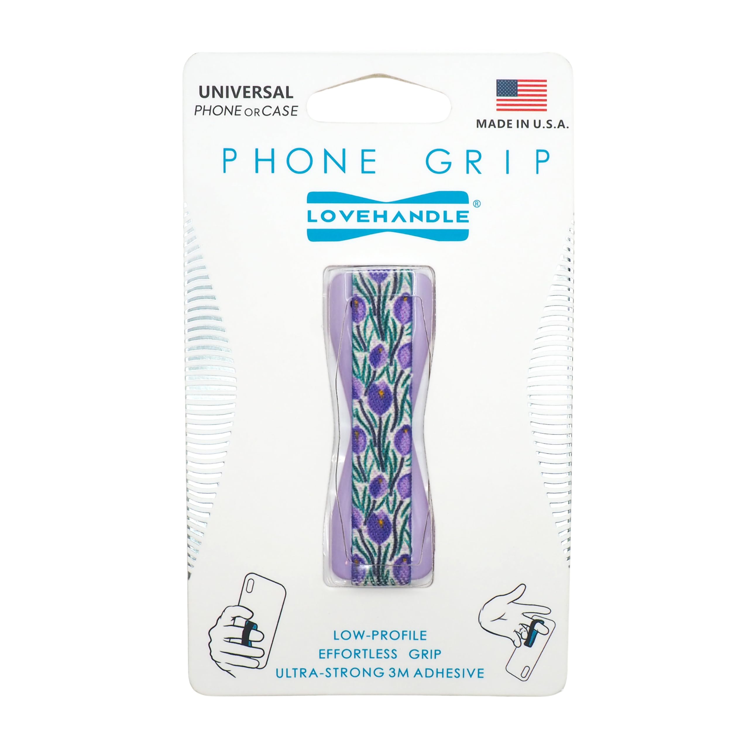LOVEHANDLE Original Universal Phone Grip - Veri Violet