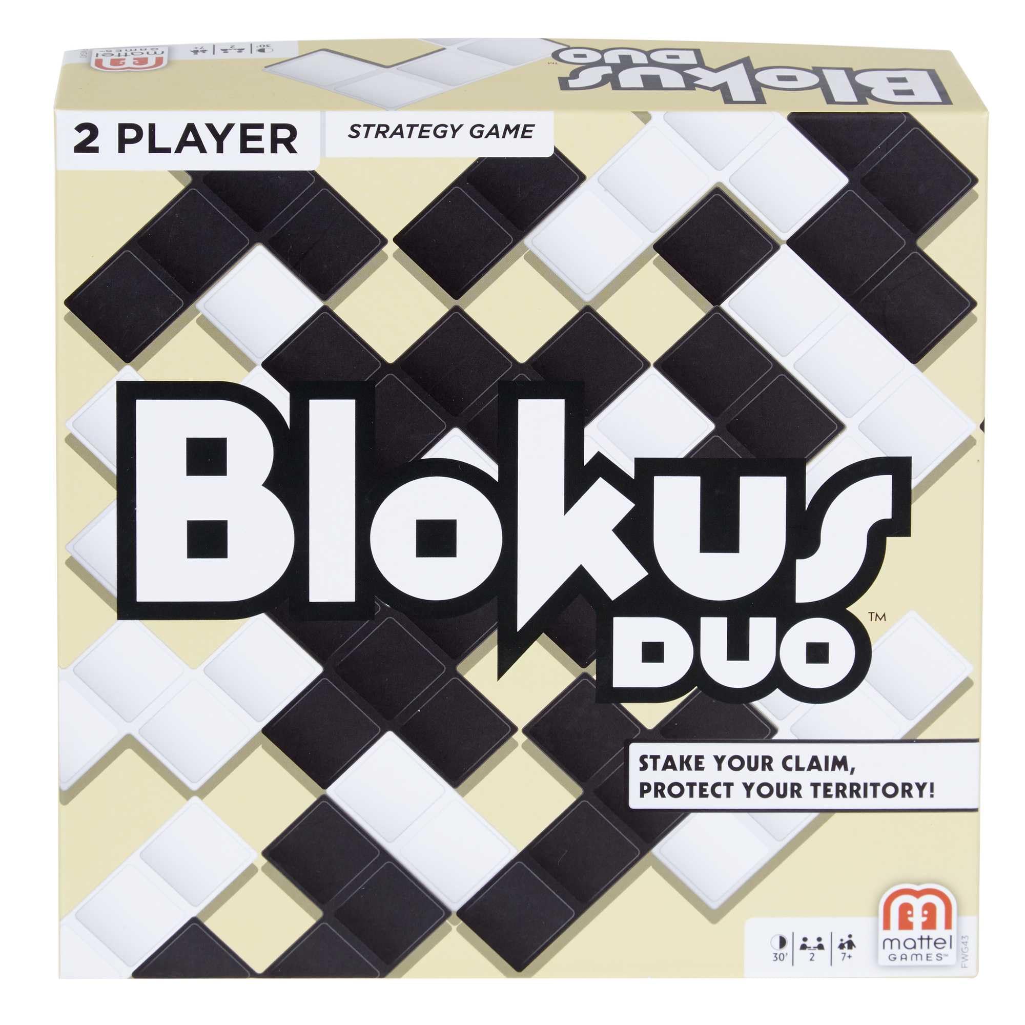 Mattel Games Blokus Duo, Strategiespiel ab 7 Jahren, 2 Spieler | Deine Spielsteine dürfen sich nur an den Ecken berühren. Klassisches Strategiespiel für 2, 42 Steine in zwei Farben, FWG43