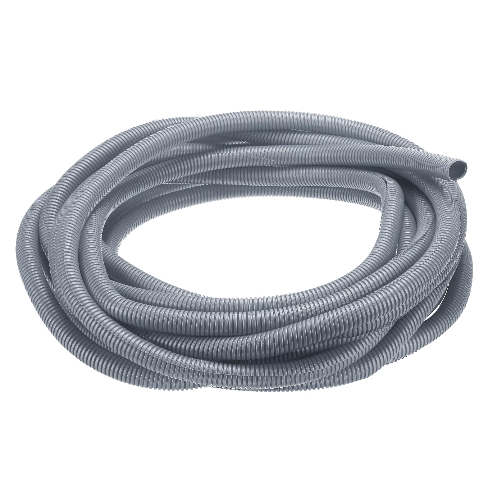 sourcing map Split Wire Loom Tubing 3/4"(20mm) ID 50FT(15m) Wire Loom Tubing Heat & Cold Resistant -40F to 257F Plastic Flexible Conduit Cord Protector for Electrical Wires Cable, Gray — image 1