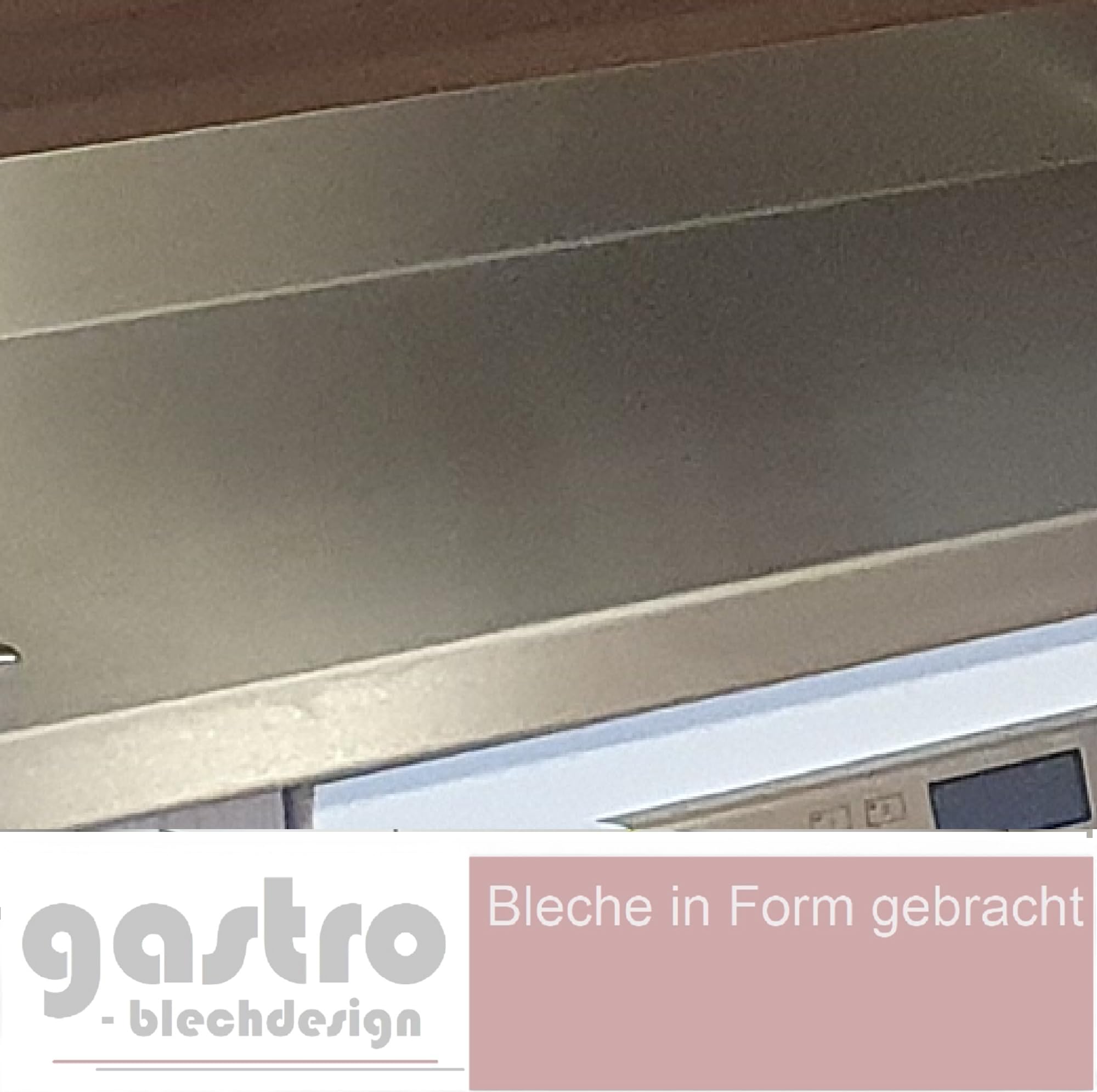 Edelstahl Arbeitsplatte mit Aufkantung| Edelstahl Arbeitstisch k240 geschliffen 1mm stark| Küchenarbeitsplatte | Abdeckung für 60 cm breite Trägerplatte 3 cm stark | Länge: 210 cm (2100mm) lang