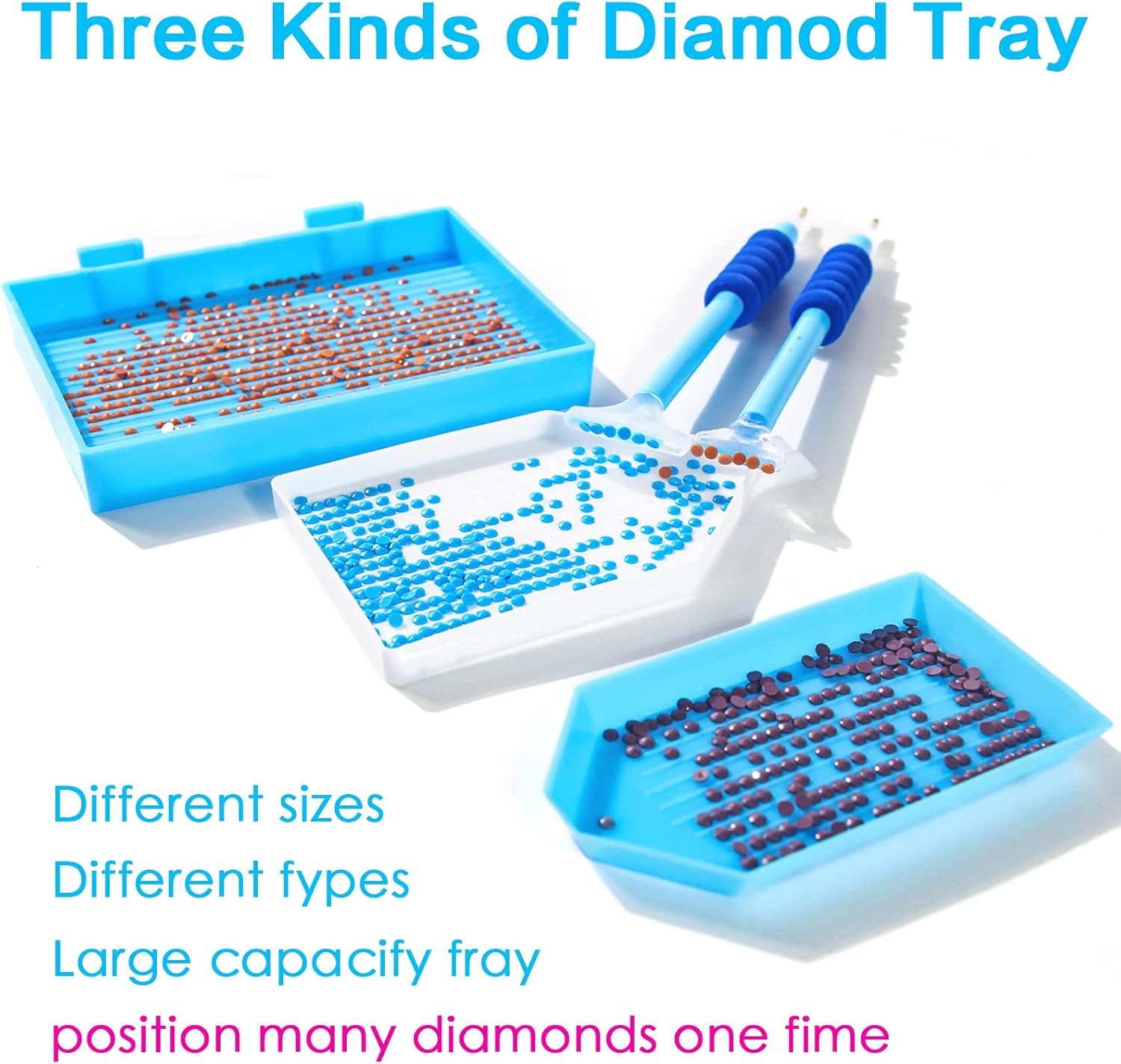 Premium Diamond Painting Pen Ergonomisch Turquoise Golven 5 Varianten