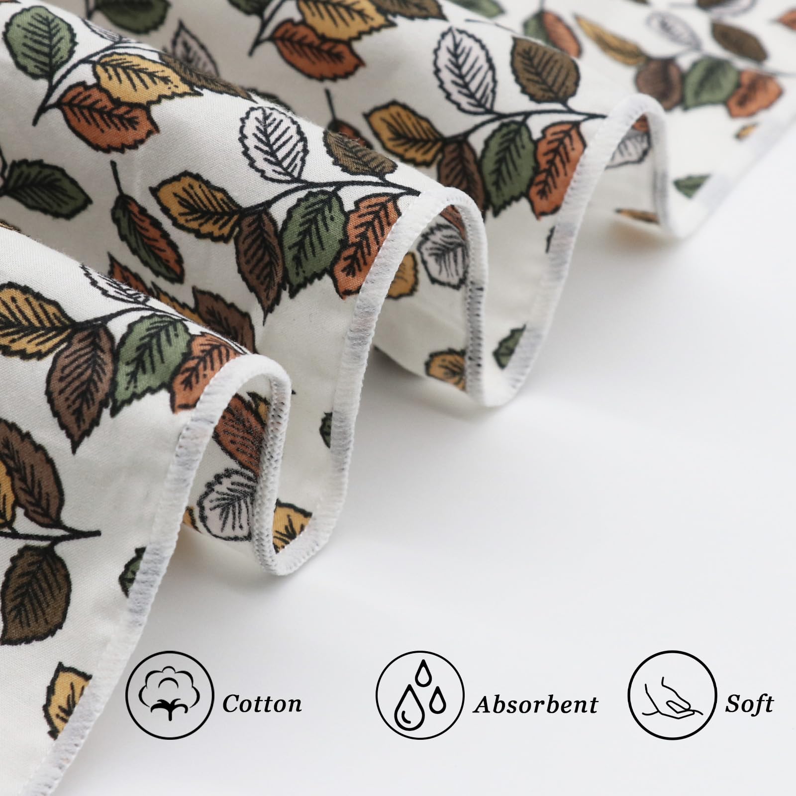 Pañuelos de algodón para hombres y mujeres, pañuelo para la cabeza, pañuelo con estampado de flores, para mujer, accesorio diario, fiesta, oficina