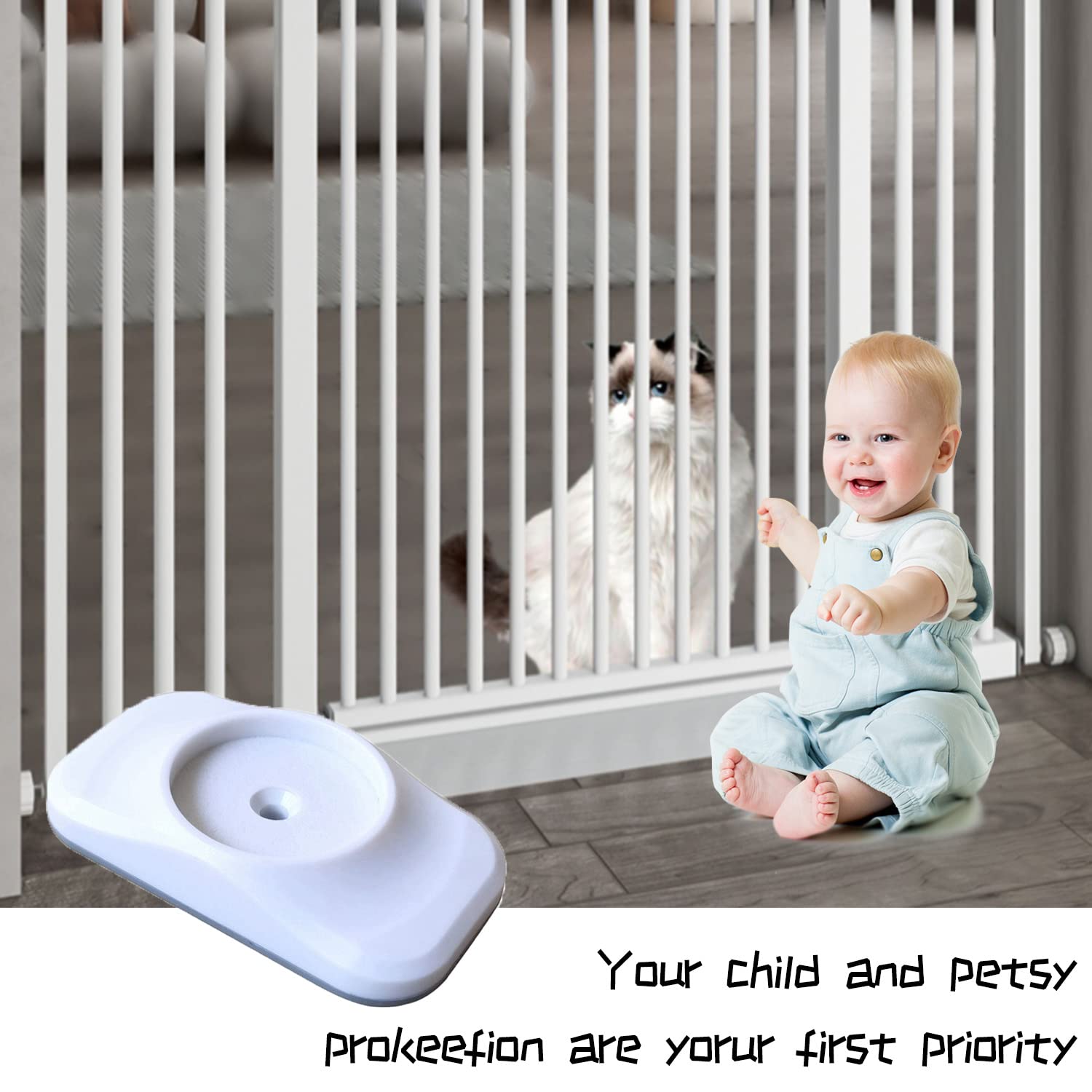 4 protezioni di sicurezza per cancello bambino, parete scale, porte, animali domestici