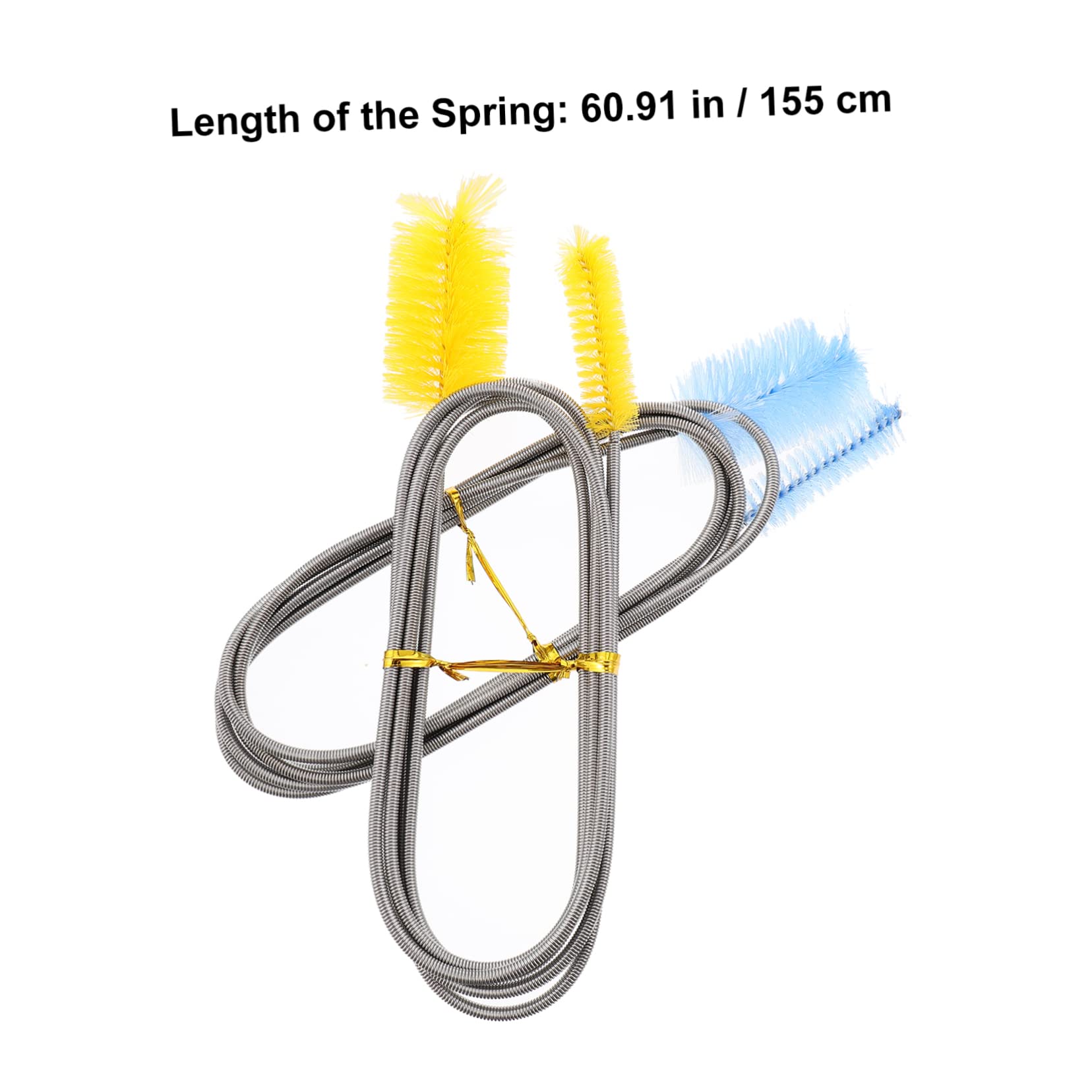 CIYODO Aquarium Cleaning Brush Set 12pcs Water Brush Double-Headed Flexible Made of Stainless Steel for Inlet and Outlet