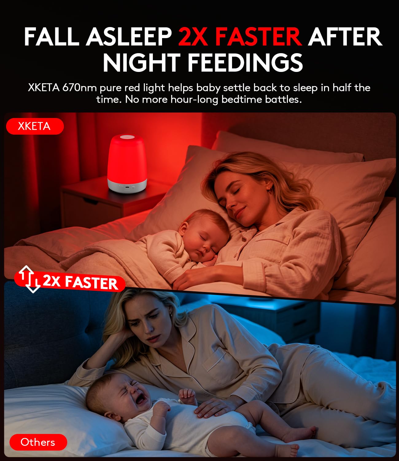 Amazon.com: XKETA Red-Light Night Light Baby: Pure 670nm Natural