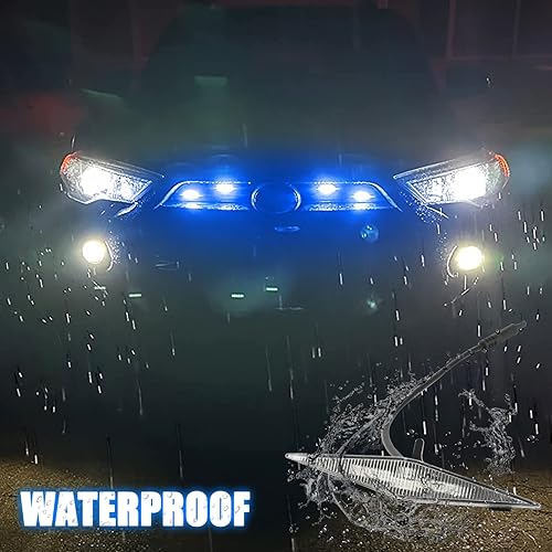 Miniatura 4 de ROCCS Luces LED RGB para parrilla Toyota 4Runner TRD Pro 2014-2019, SR5, TRD Off-Road, Limited 2014-2023 TRD Pro parrilla delantera Raptor luz con