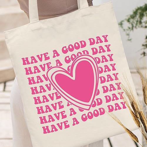 Miniatura 2 de Bolsa de lona para mujer, estética, bonita, para compras, comestibles, reutilizable, con cremallera interior, regalo para mujer