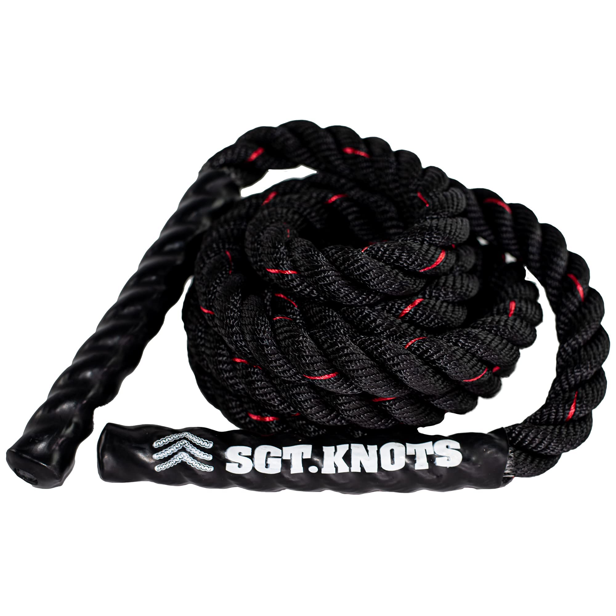 SGT KNOTSTwisted Battle Ropes - Weighted Jump Rope for Men, Women - Heavy Jump Rope, Workout Rope for Total Body Workout, Core Strength, Muscle Building - Exercise Ropes Training Ropes for Home