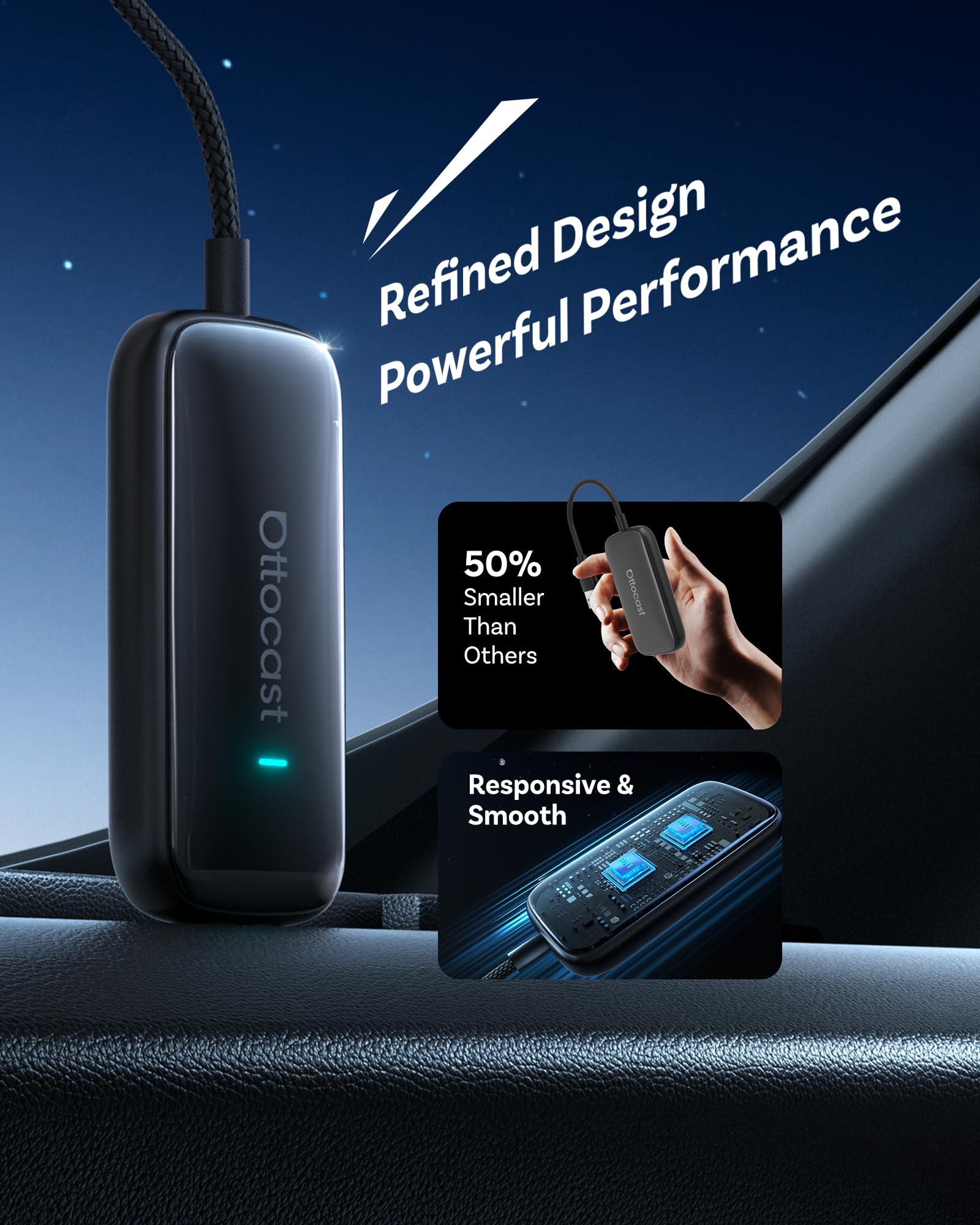 Amazon.com: OTTOCAST Play2Video Ultra – Wireless CarPlay & Android