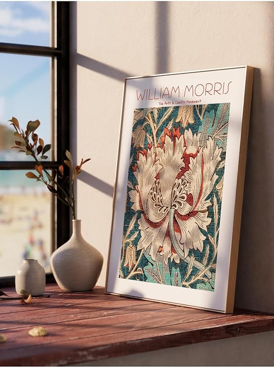 Postifull William Morris Poster, Sanat Serisi, Çerçevesiz Poster, William Morris Tasarımları, Modern Sanat;50 X 70 Renkli - Iı