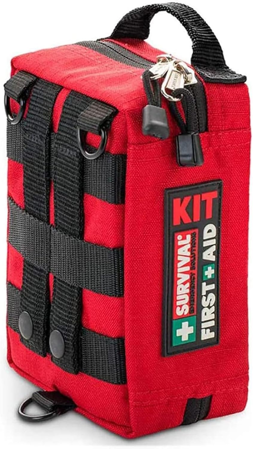 Emergency Survival First Aid Bag Portable First Aid Kit, Oxford Cloth Home Medical Storage Bag, for Car, Camping, Travel, Office, Sports, Hunting