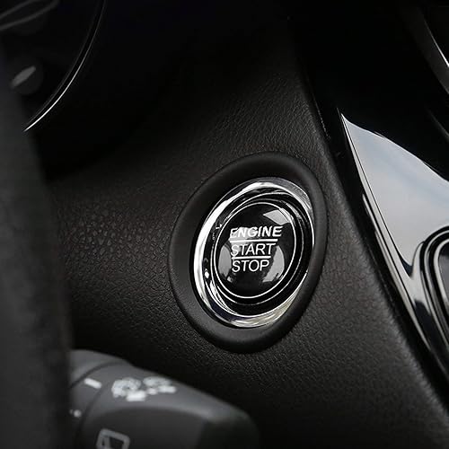 Miniatura 5 de Xotic Tech - Cubierta de botón de encendido de motor compatible con Lexus IS200t IS250 IS300 IS350 is-F ES350 ES300h GS300 GS350 GS460 GS-F (negro)