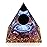 Hopeseed Orgone Pyramid for Positive Energy, Orgonite Amethyst&Obsidian Healing Crystal Pyramids for Reduce Stress Chakra Reiki Healing Meditation Attracts Lucky and Success