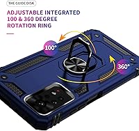 Vista 31 de Funda para Xiaomi Redmi Note 11 Pro con protector de pantalla, función atril de protección resistente de doble capa a prueba de golpes, funda Verde