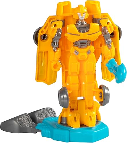 Transformers One Robot Battlers Bumblebee (B-127) Figura de acción de robot de 4.5 pulgadas, juguetes interactivos para niños y niñas a partir de 6