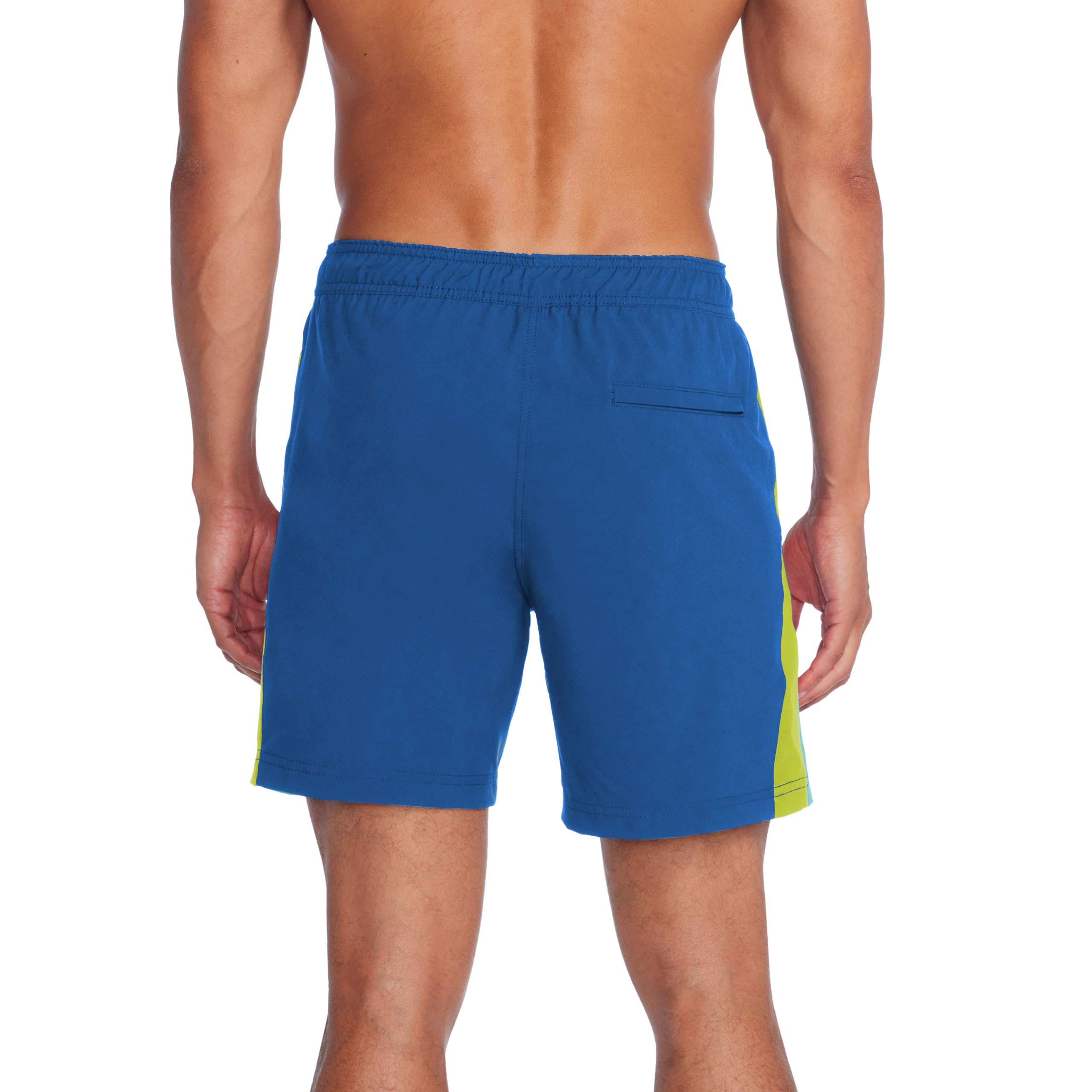 Speedo Bañador Redondo Estampado de Longitud Media Hombre, Vertical Mar Turco, XXL