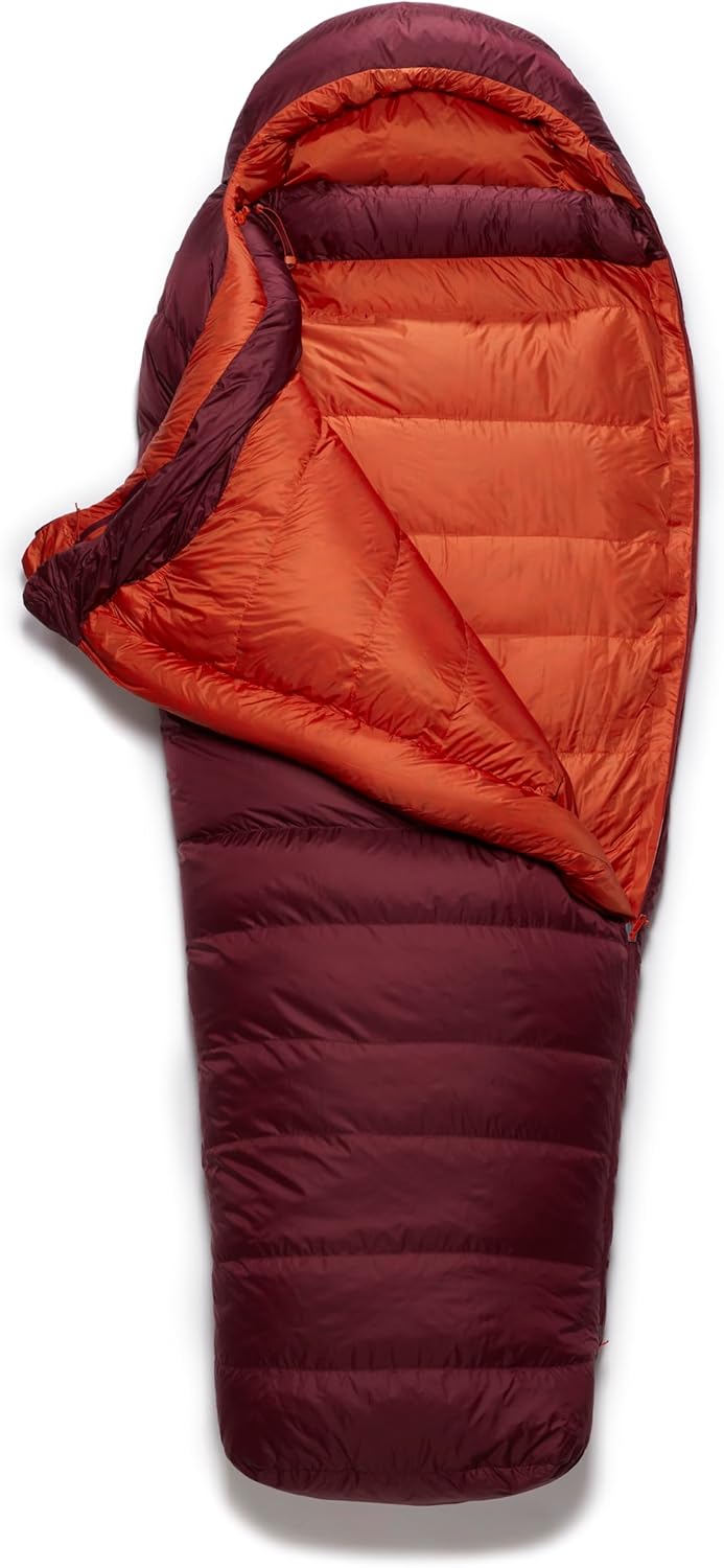 Rab Women's Ascent Down Sleeping Bag - Lightweight Warm Mummy Sleep Sack for Camping & Backpacking