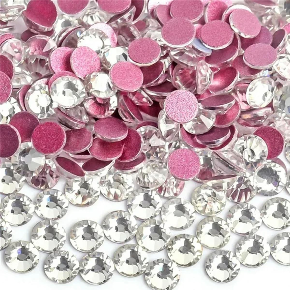 CIVIOOH Glitter Crystal AB Non-Hotfix Rhinestones SS3-SS50 FlatBack Strass Fabric Garment Nail Art Rhinestones Decorations