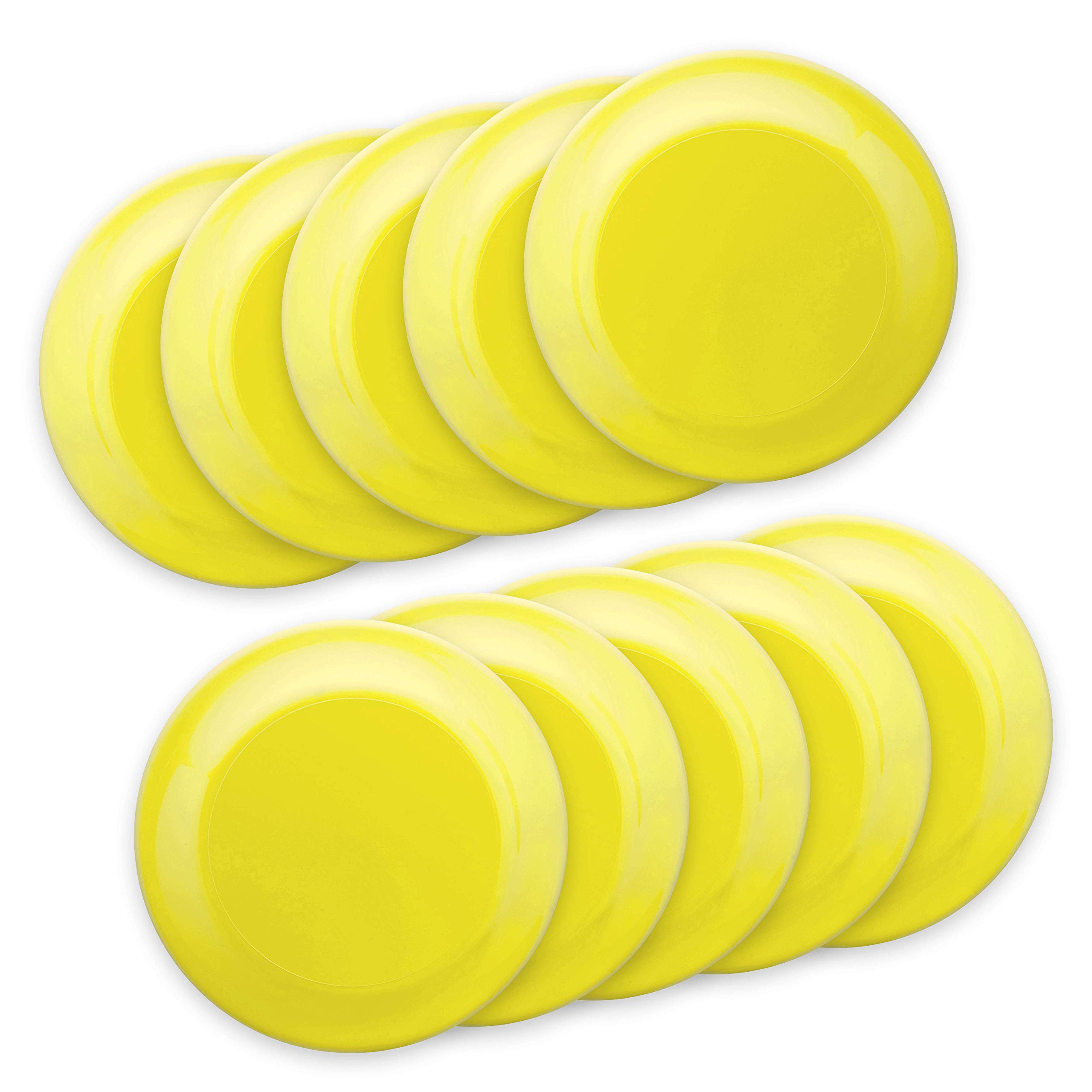 DISCOUNT PROMOS Frisbee Flying Discs in Bulk, 9.25 in. Fun Family Beach Game