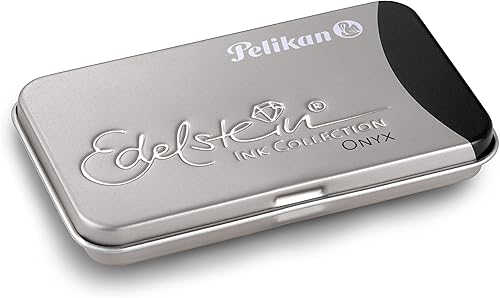 Pelikan Edelstein 339622 - Cartuchos de tinta para plumas estilográficas, ónix, 0.0 fl oz, paquete de 6 unidades