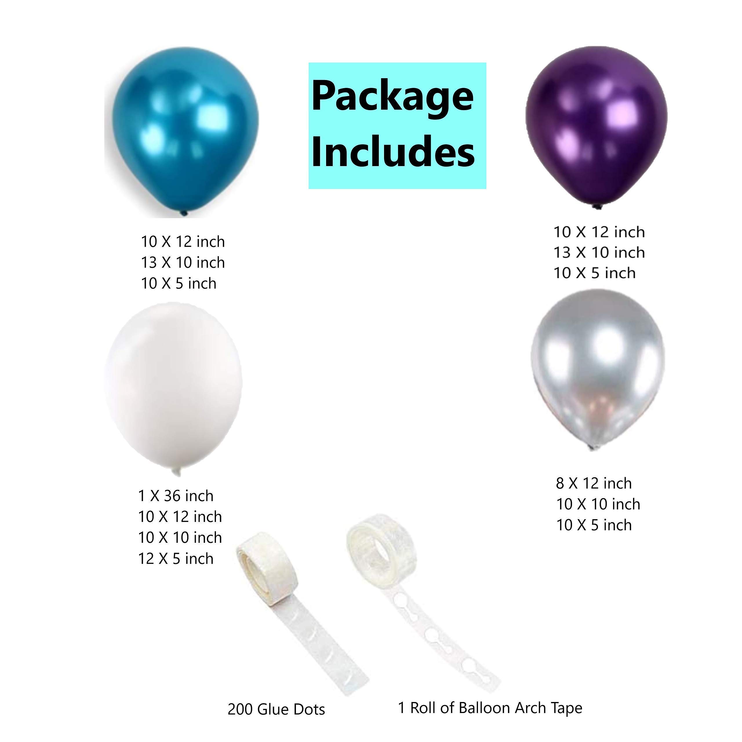 Frozen Elsa Balloon Garland Arch Kit – 123pc Birthday Party Decor For Girls, Anna & Olaf Theme