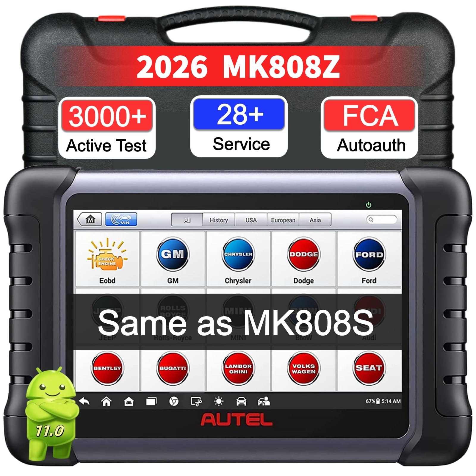 Amazon.com: Autel MaxiCOM MK808Z OBD2 Scanner, 2026 Bidirectional