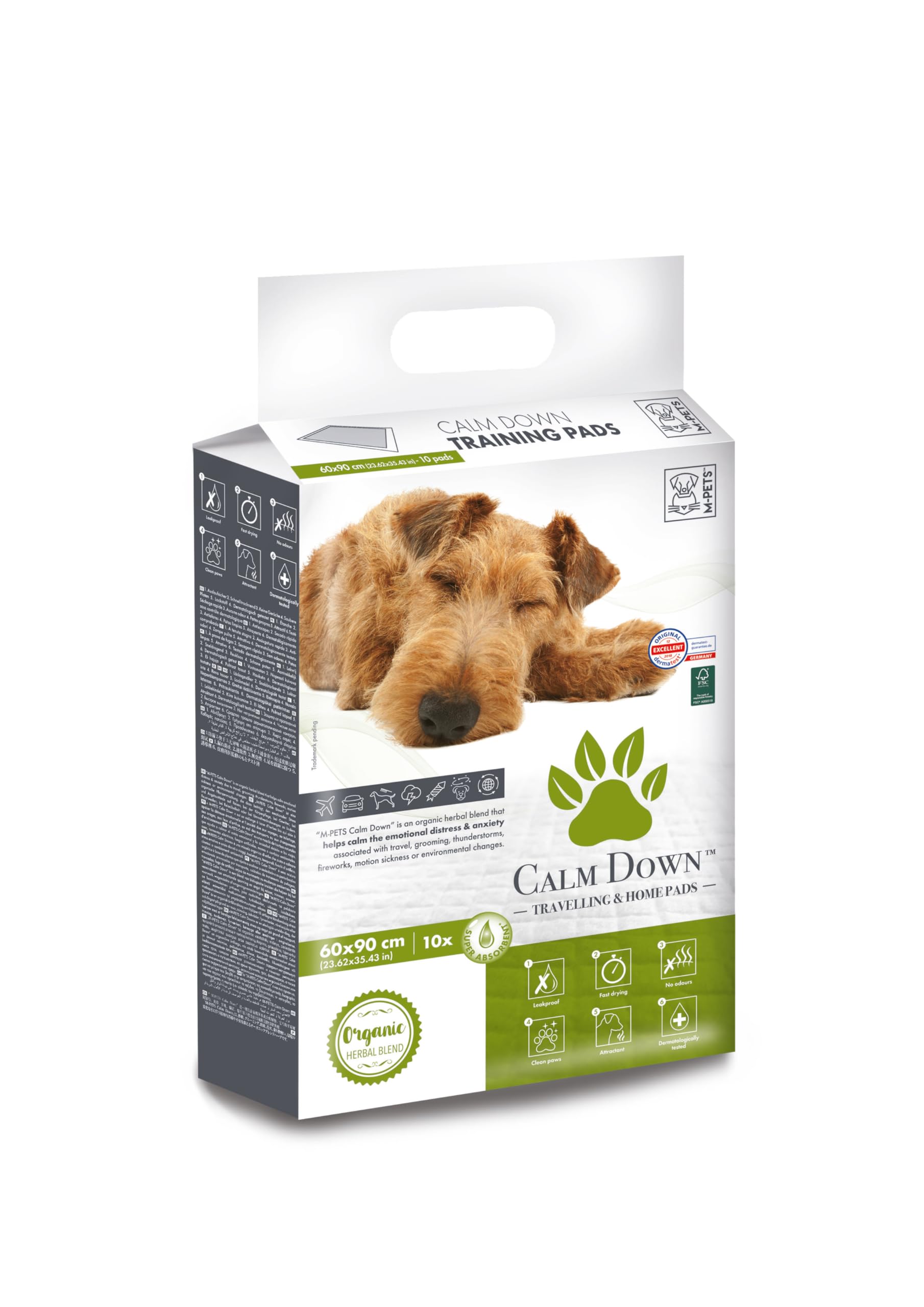M-PETS SAKİNLEŞTİRİCİLİ KÖPEK ÇİŞ EĞİTİM PEDİ 90X60CM 10LU