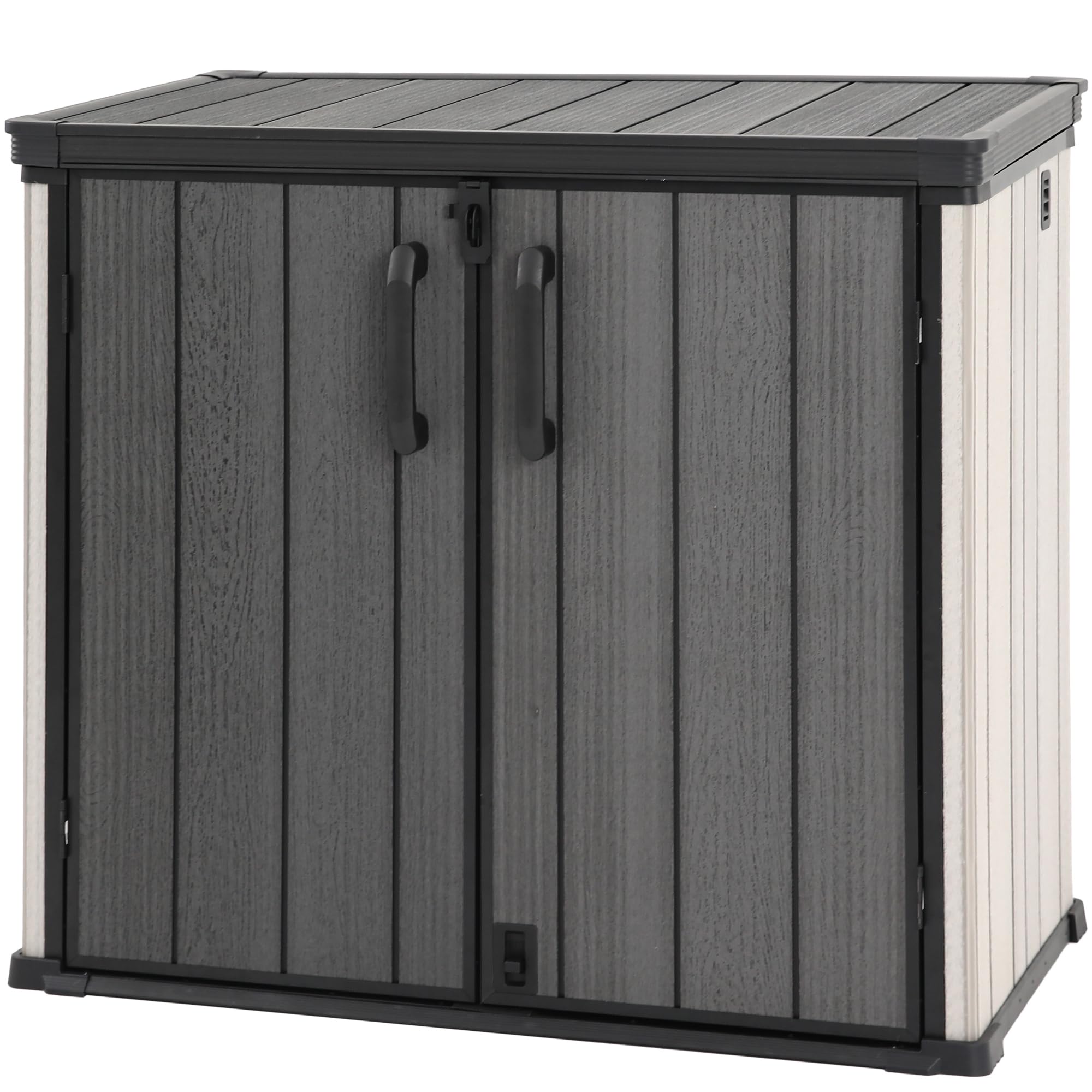 Aweather 1200L Heavy-Duty Lockable Weather-Resistant Sloped-Roof Dual-Open Storage Box 142 x 86 x 121cm - Multi-Purpose Indoor/Outdoor Storage for Cushions, Tools, Toys | Patio, Backyard Chest — view 8