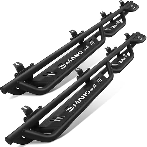 SMANOW Estribos rueda a rueda compatibles con Jeep Gladiator Jt 2020-2024 de 4 puertas, barras Nerf de acceso a cama, escalones laterales hechos con