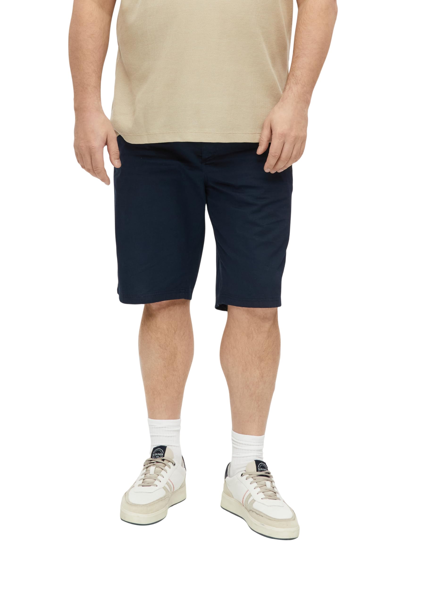 s.Oliver Men's Bermuda Shorts Straight Leg 2181166, Blue, 28