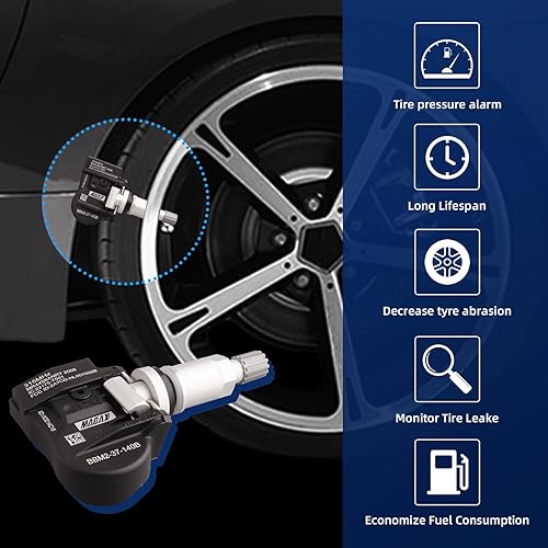 Miniatura 3 de MACAX Sensor de sistema de monitoreo de presión de neumáticos (TPMS) de 315 MHz, reemplazo a presión para BBM2-37-140B, BBM237140A BBM23-7140A,