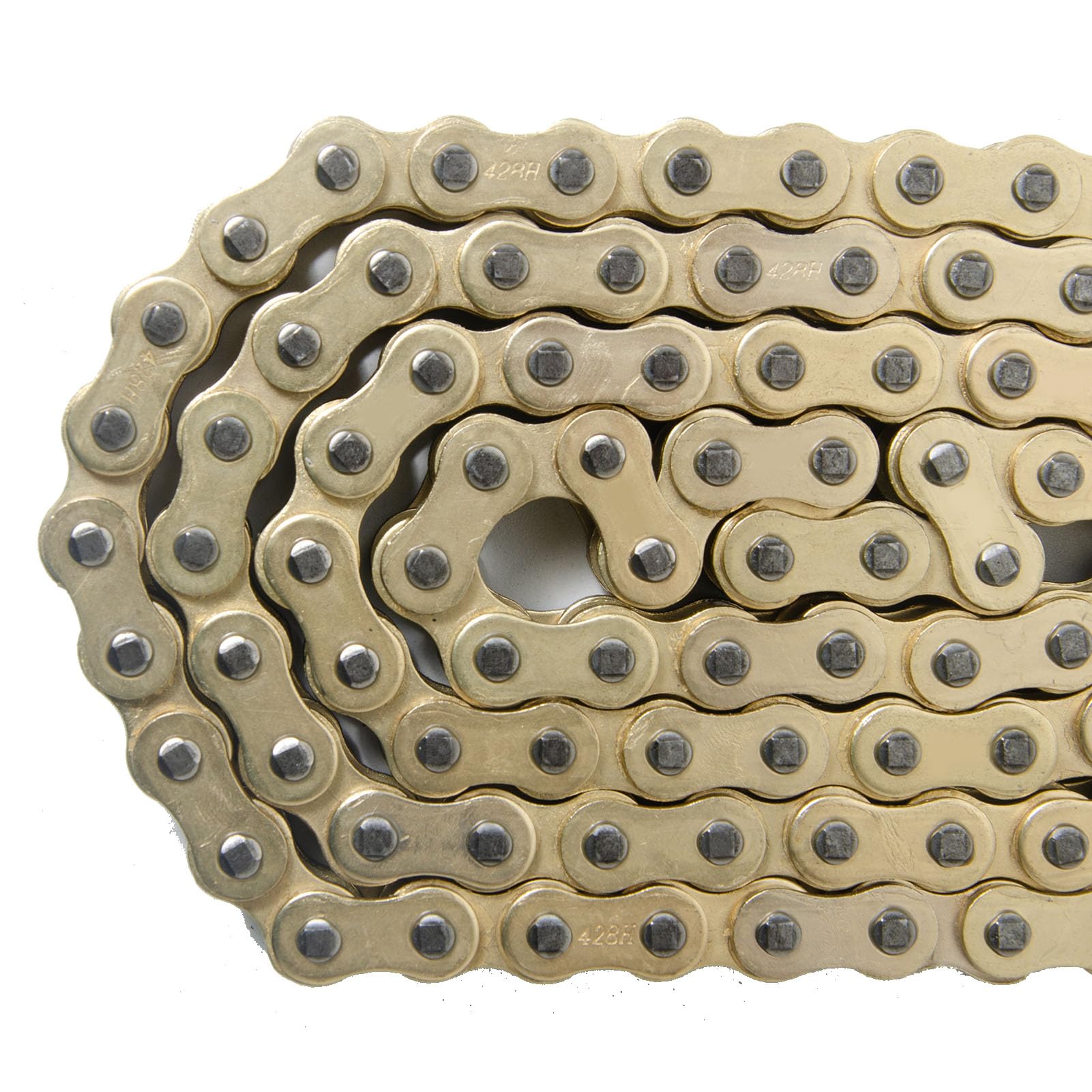 Catena di trasmissione dorata con O-Ring 525-120 di ricambio per moto ATV passo 525 120 maglie